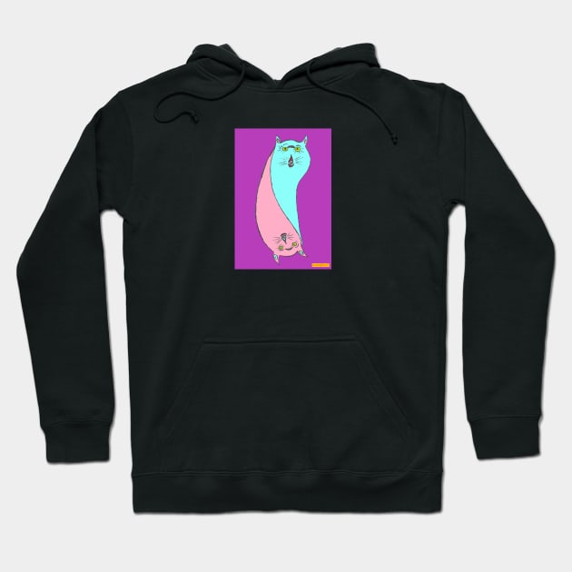 Tail Cats Pink & Blue. Hoodie by sunandlion17